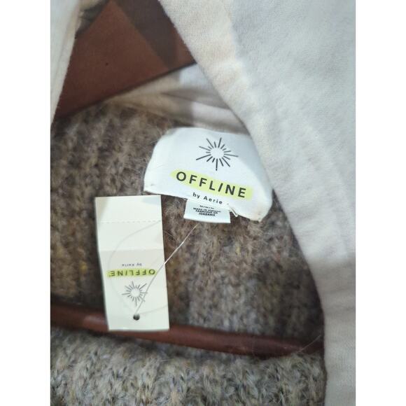 Aerie Offline Knit Hooded Pullover Sweater NWT - Picture 5 of 5